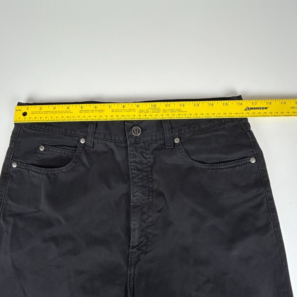 Umberto Bilancioni Jeans Mens EU 50 US 32x26.5 Italy Black Baggy Taper High Rise - Picture 11 of 15